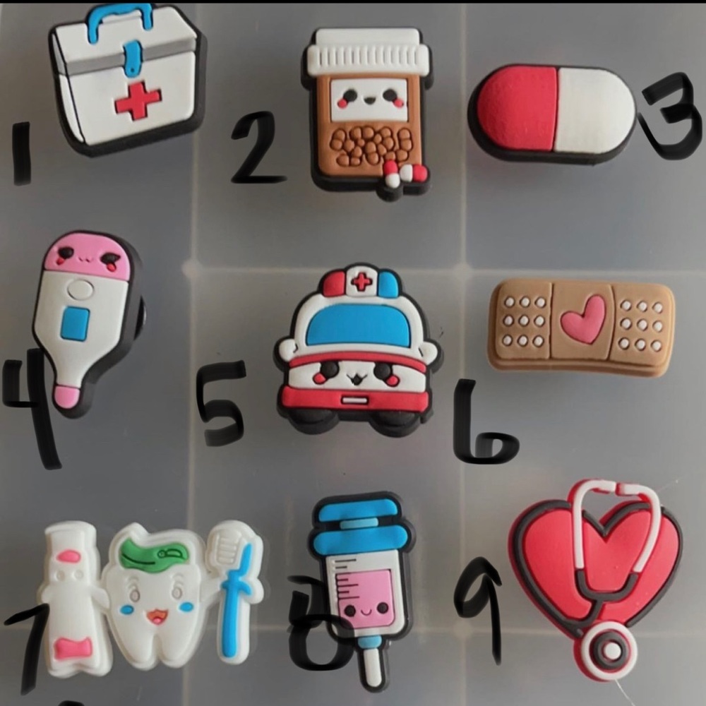 Brand New and RTS (Medical) Croc Charms